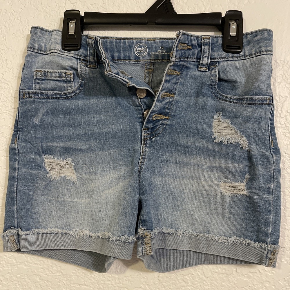 Wonder National Distressed Jeans Shorts Girls Sz. 12